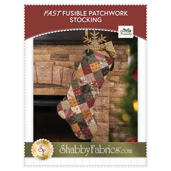 Fast Fusible Patchwork Large Stocking - Pattern, Image