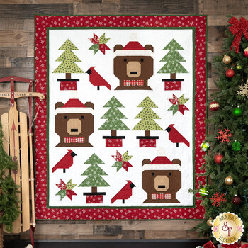  Santa Bears Quilt Kit - RESERVE, Image