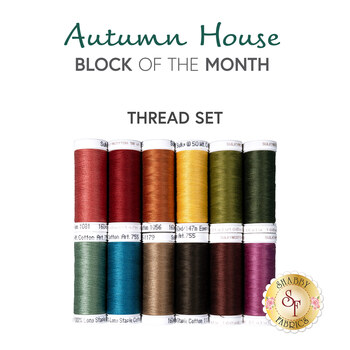 Autumn House BOM - 12pc Appliqué Thread Set - RESERVE, Image