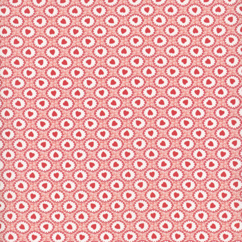 Aunt Grace Loves U R351824D-PINK Hearts by Judie Rothermel for Marcus Fabrics, Image