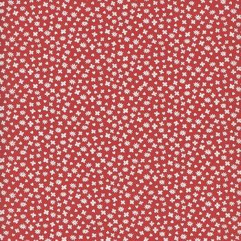Aunt Grace Loves U R351826D-RED Hearts and Flowers by Judie Rothermel for Marcus Fabrics, Image
