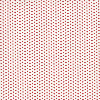 Aunt Grace Loves U R351831D-CREAM Mini Hearts by Judie Rothermel for Marcus Fabrics, Image