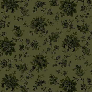Old Village Greens R171780D-HUNTER Village Garden by Pam Buda for Marcus Fabrics, Image
