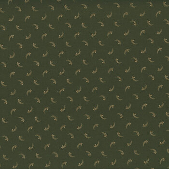 Old Village Greens R171785D-HUNTER Plumes by Pam Buda for Marcus Fabrics, Image