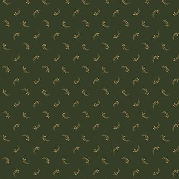 Old Village Greens R171785D-HUNTER Plumes by Pam Buda for Marcus Fabrics, Image