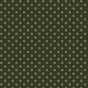 Old Village Greens R171786D-HUNTER Dual Petals by Pam Buda for Marcus Fabrics, Image