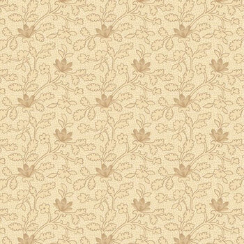 Plumberry Farm R171807D-CREAM Passion Flowers by Pam Buda for Marcus Fabrics, Image