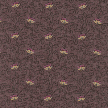 Plumberry Farm R171807D-MAUVE Passion Flowers by Pam Buda for Marcus Fabrics, Image
