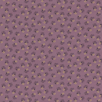 Plumberry Farm R171808D-PLUM Stripes & Flowers by Pam Buda for Marcus Fabrics, Image