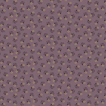Plumberry Farm R171808D-PLUM Stripes & Flowers by Pam Buda for Marcus Fabrics, Image