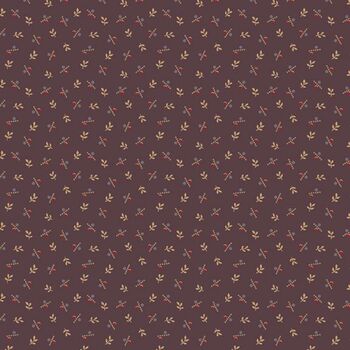 Plumberry Farm R171812D-MAUVE Tossed Plums by Pam Buda for Marcus Fabrics, Image
