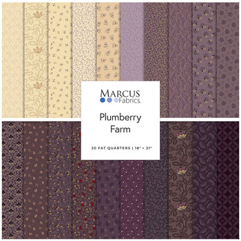 Plumberry Farm  20 FQ by Pam Buda for Marcus Fabrics, Image