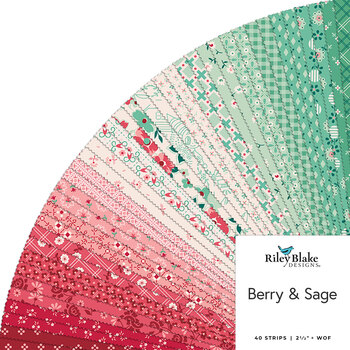 Berry & Sage  2-1/2” Rolie Polie by Lori Holt for Riley Blake Designs, Image