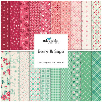 Berry & Sage  Fat Quarter Bundle Lori Holt for Riley Blake Designs
