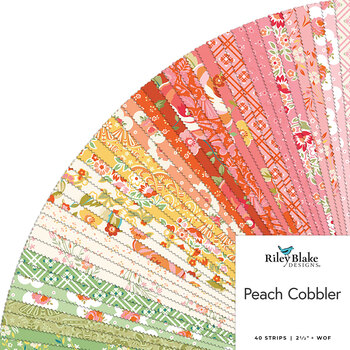 Peach Cobbler  2-1/2” Rolie Polie by Lily Ashbury for Riley Blake Designs, Image