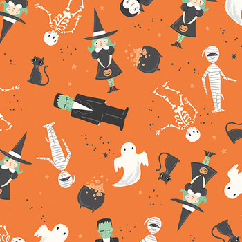 Frank and Friends C17470-ORANGE by My Mind's Eye for Riley Blake Designs, Image