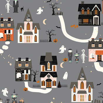 Frank and Friends C17471-GRAY by My Mind's Eye for Riley Blake Designs, Image