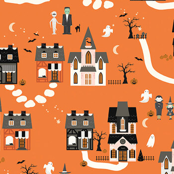 Frank and Friends C17471-ORANGE by My Mind's Eye for Riley Blake Designs, Image