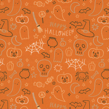 Frank and Friends C17476-ORANGE by My Mind's Eye for Riley Blake Designs