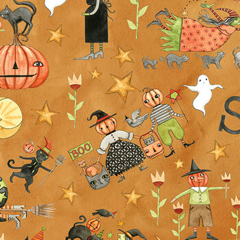 Spooky C17570-GOURD by Teresa Kogut for Riley Blake Designs, Image