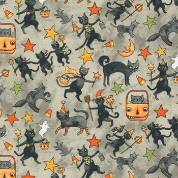 Spooky C17572-GRAY by Teresa Kogut for Riley Blake Designs