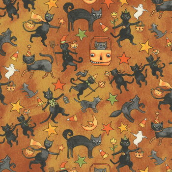 Spooky C17572-ORANGE by Teresa Kogut for Riley Blake Designs