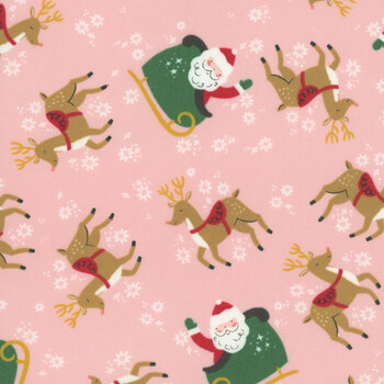 The North Pole Flannel F17750-BLUSH by My Mind's Eye for Riley Blake Designs