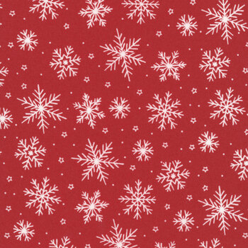 The North Pole Flannel F17752-TOMATO by My Mind's Eye for Riley Blake Designs