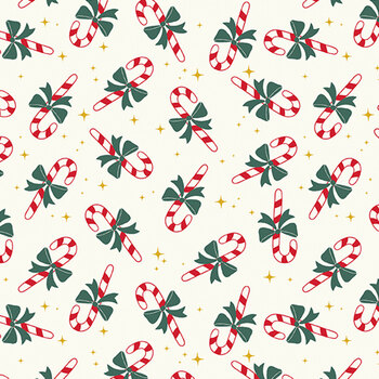 The North Pole Flannel F17754-WHITE by My Mind's Eye for Riley Blake Designs, Image