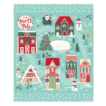 The North Pole Flannel F17755-PANEL by My Mind's Eye for Riley Blake Designs, Image