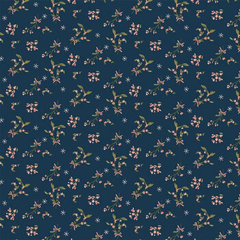 Christmas Greetings C17662-NAVY by Sandy Gervais for Riley Blake Designs, Image