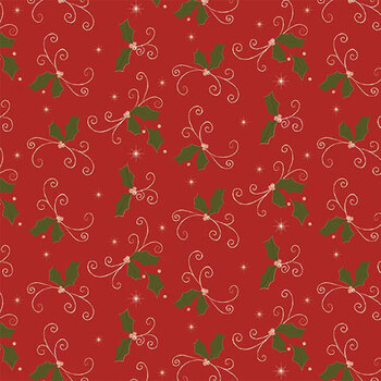 Christmas Greetings C17663-RED by Sandy Gervais for Riley Blake Designs, Image