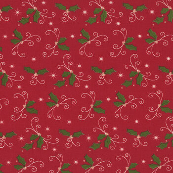 Christmas Greetings C17663-RED by Sandy Gervais for Riley Blake Designs