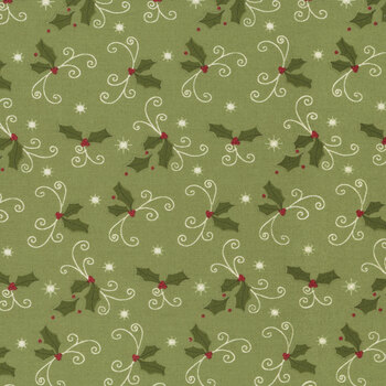 Christmas Greetings C17663-SPRUCE by Sandy Gervais for Riley Blake Designs