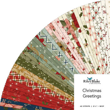 Christmas Greetings  2-1/2” Rolie Polie by Sandy Gervais for Riley Blake Designs, Image