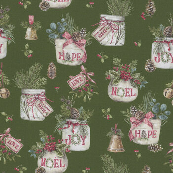 Holiday Spirit CD17460-GREEN by Lisa Audit for Riley Blake Designs