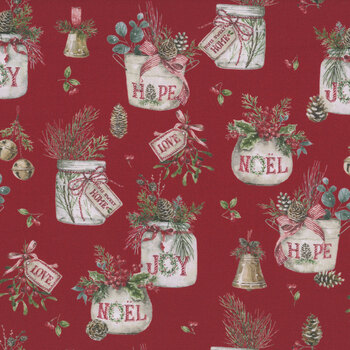 Holiday Spirit CD17460-RED by Lisa Audit for Riley Blake Designs