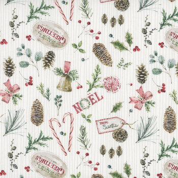 Holiday Spirit CD17461-CREAM by Lisa Audit for Riley Blake Designs