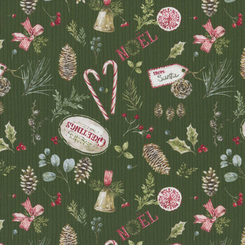 Holiday Spirit CD17461-GREEN by Lisa Audit for Riley Blake Designs