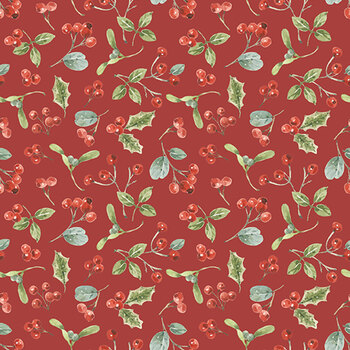 Holiday Spirit CD17463-RED by Lisa Audit for Riley Blake Designs, Image
