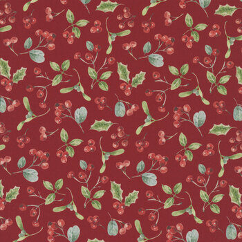 Holiday Spirit CD17463-RED by Lisa Audit for Riley Blake Designs