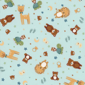 Baby Boy Flannel F17500-BLUE by Lori Whitlock for Riley Blake Designs