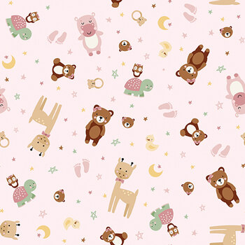 Baby Girl Flannel F17501-PINK by Lori Whitlock for Riley Blake Designs, Image