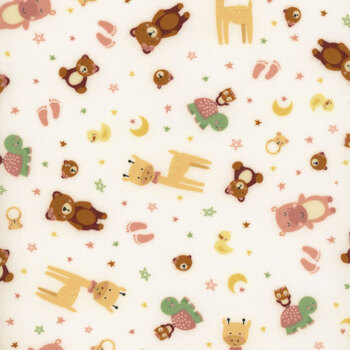Baby Girl Flannel F17501-WHITE by Lori Whitlock for Riley Blake Designs