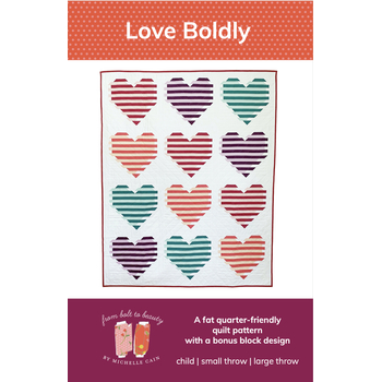 Love Boldly Quilt Pattern - PDF Download, Image