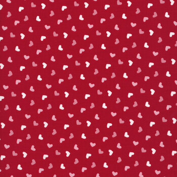 Seasonal Basics C761-RED Heart Toss by Christopher Thompson for Riley Blake Designs