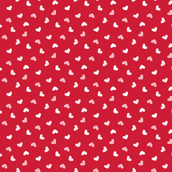 Seasonal Basics C761-RED Heart Toss by Christopher Thompson for Riley Blake Designs, Image