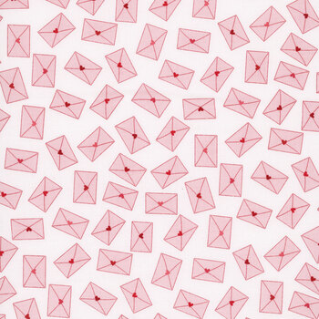 Seasonal Basics C763-WHITE Love Notes by Christopher Thompson for Riley Blake Designs