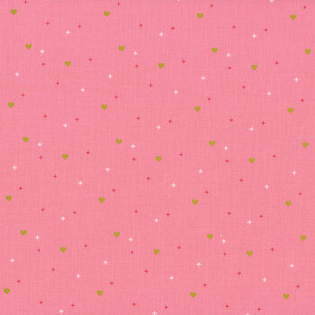 Sparkler SC653-ROSE Heart by Melissa Mortenson for Riley Blake Designs, Image