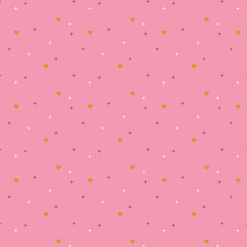 Sparkler SC653-ROSE Heart by Melissa Mortenson for Riley Blake Designs, Image